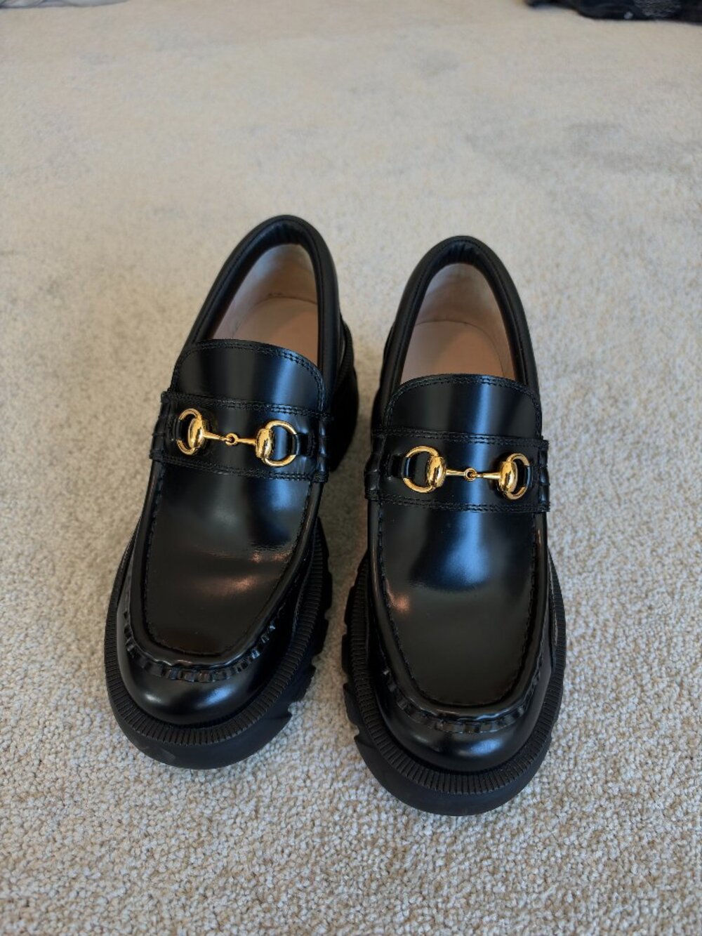 Gucci Harald Horsebit Platform Loafers